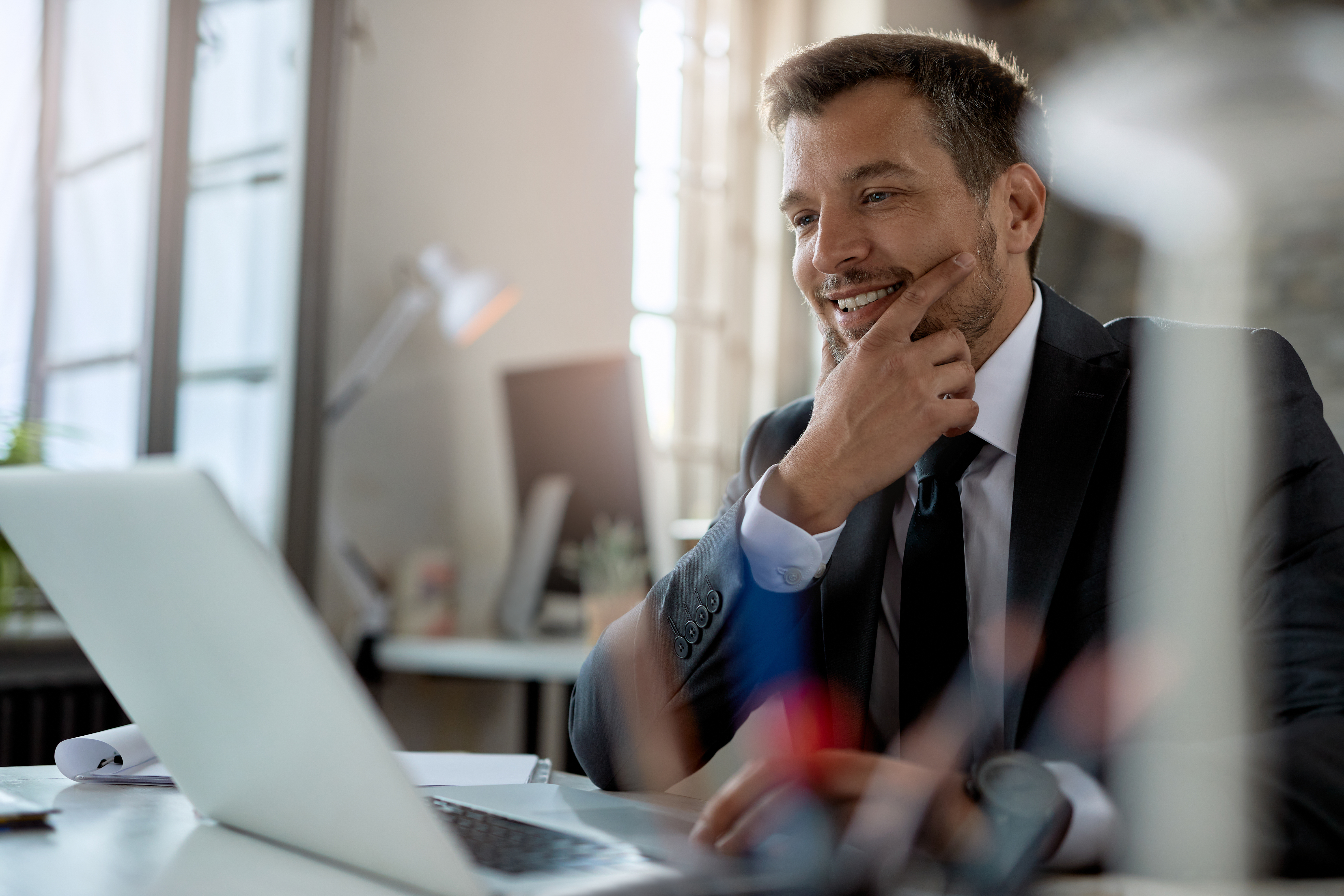 smiling-mid-adult-businessman