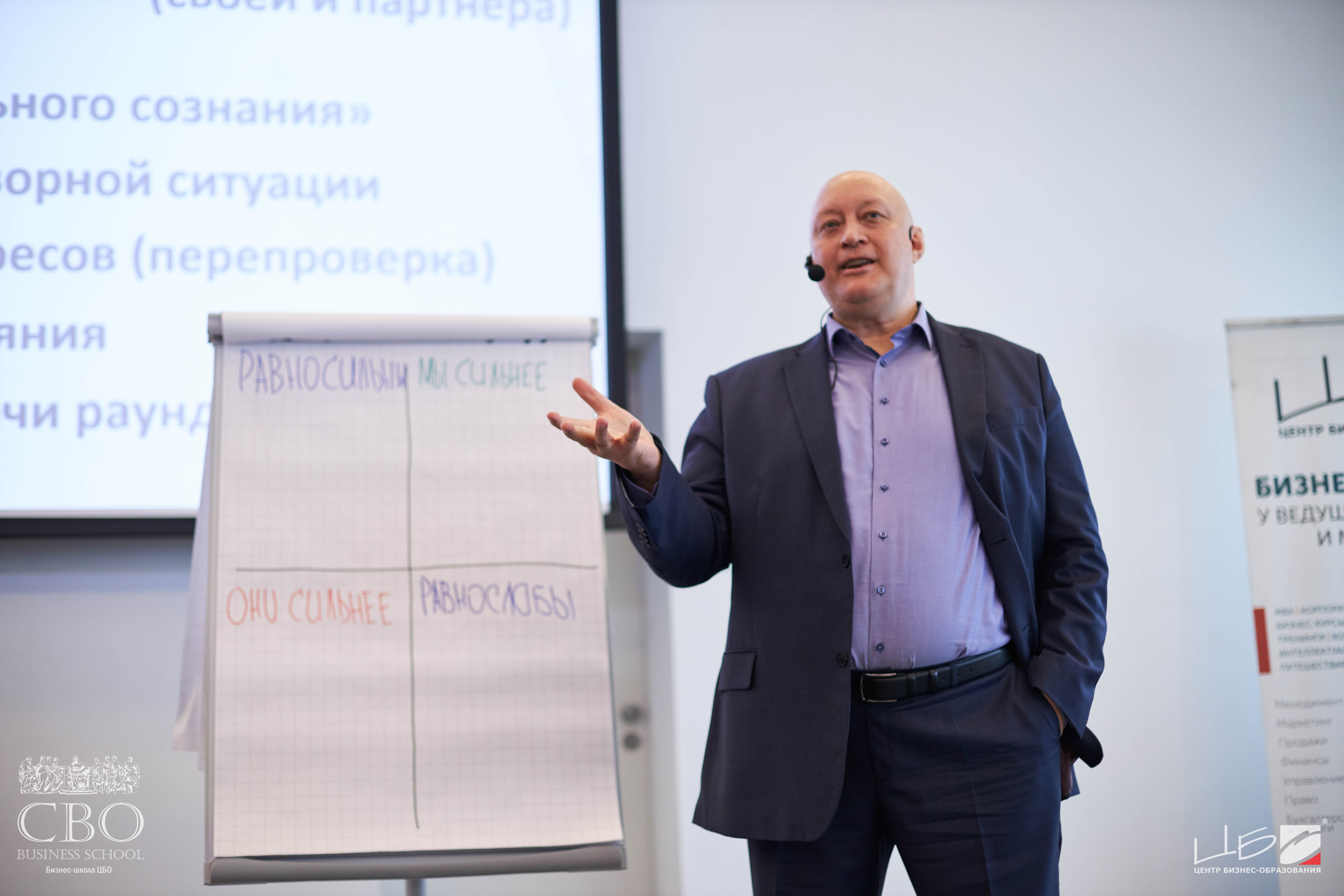 Программа Руководитель отдела продаж Бизнес-школа ЦБО Преподаватель выступает с лекцией перед студентами и ведет записи на доске