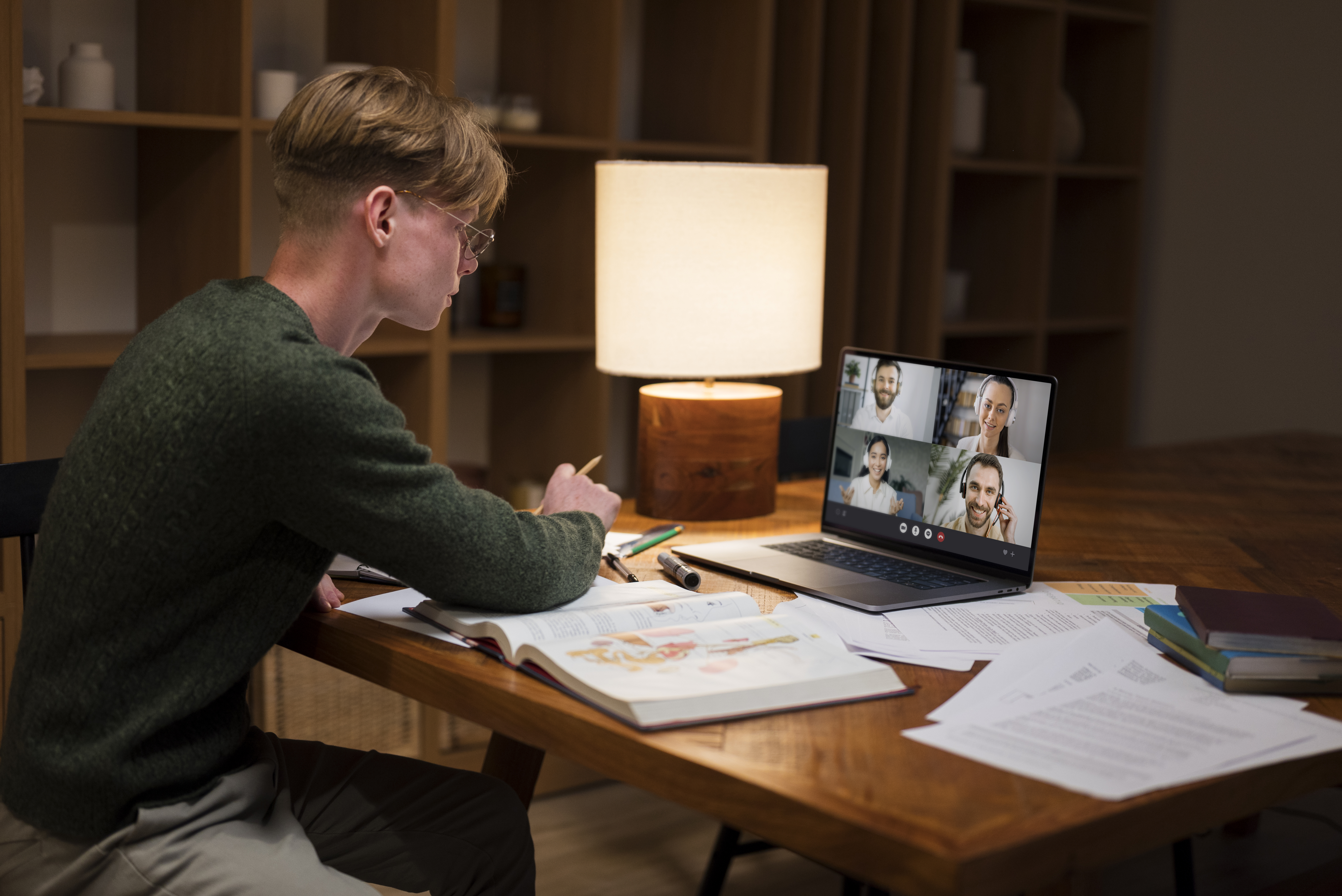 young-man-learning-virtual-classroom